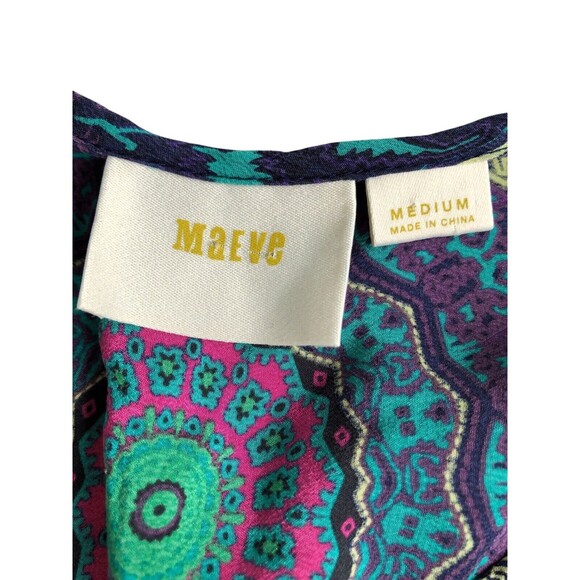 Anthropologie Maeve Medallion Silk Dress size Medium - Picture 7 of 10